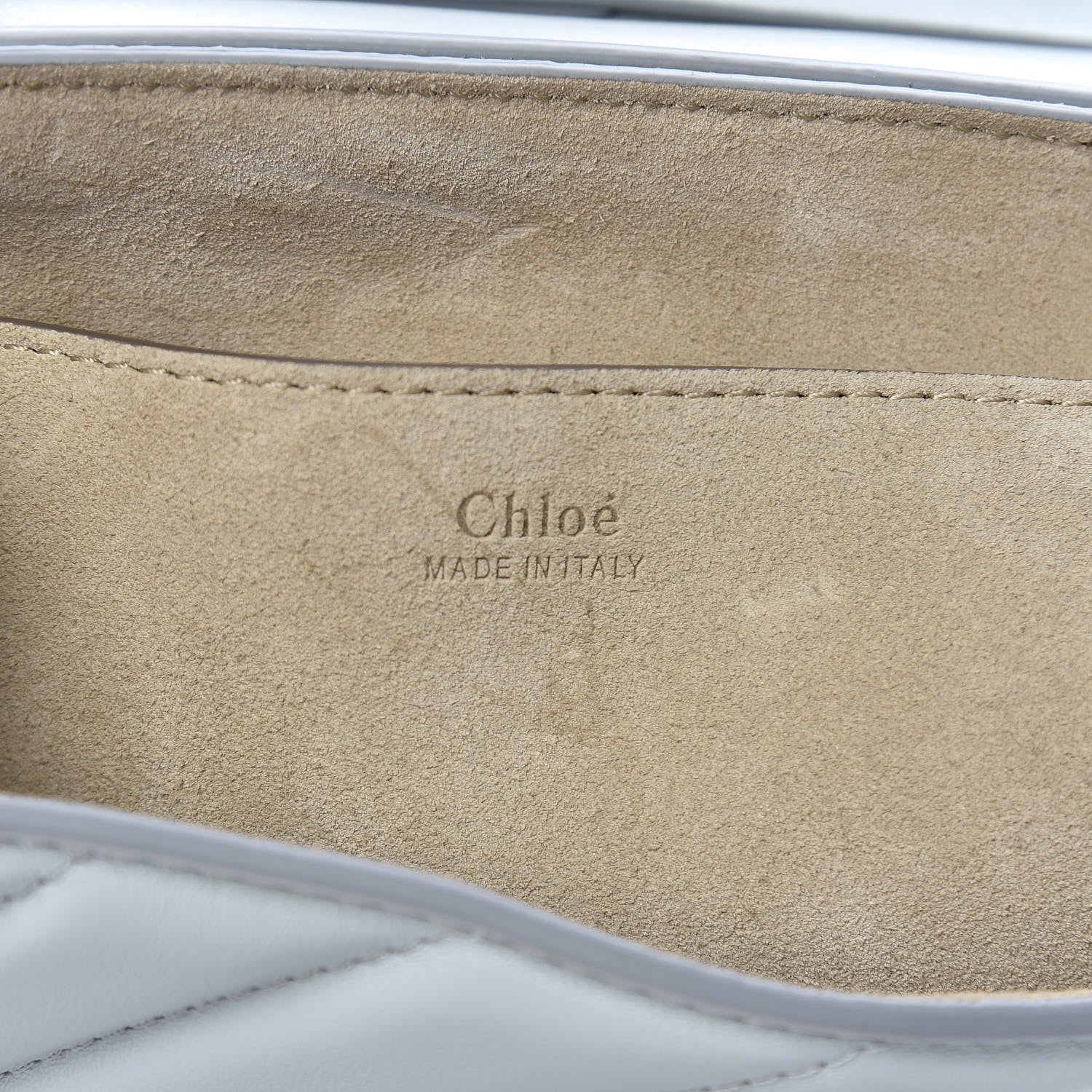Chloe Calfskin Quilted Mini Drew Bijou Shoulder Bag Airy Grey 8 of 9