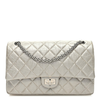 Chanel Metallic Aged Calfskin Quilted 2.55 Reissue 226 Flap Pale Gold 1 of 9