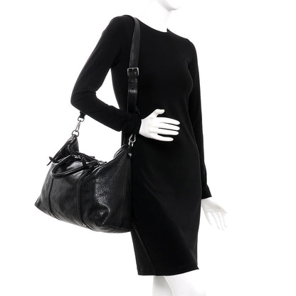 Miu Miu Goatskin Madras Convertible Tote Nero Black 2 of 15