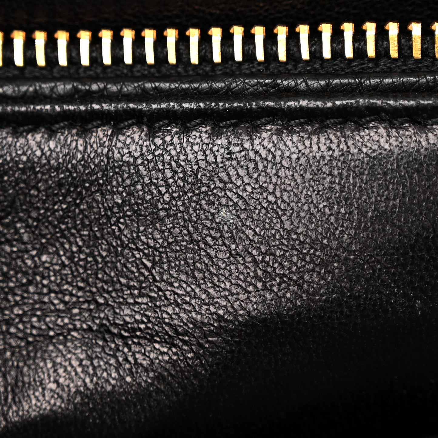 Ostrich Double Zip Tote Black