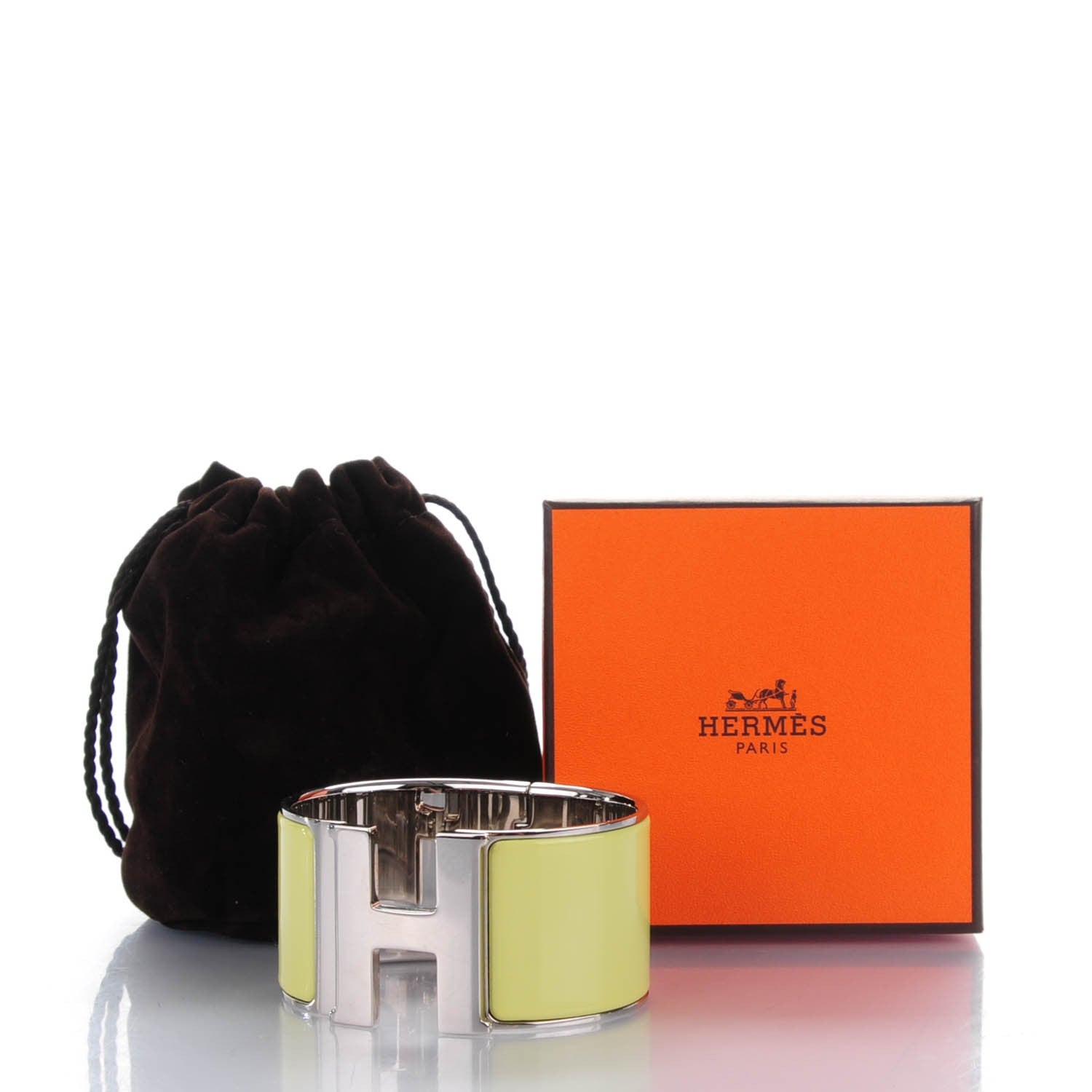 Hermes Enamel Extra Wide Clic Clac H Bracelet GM 6 of 6
