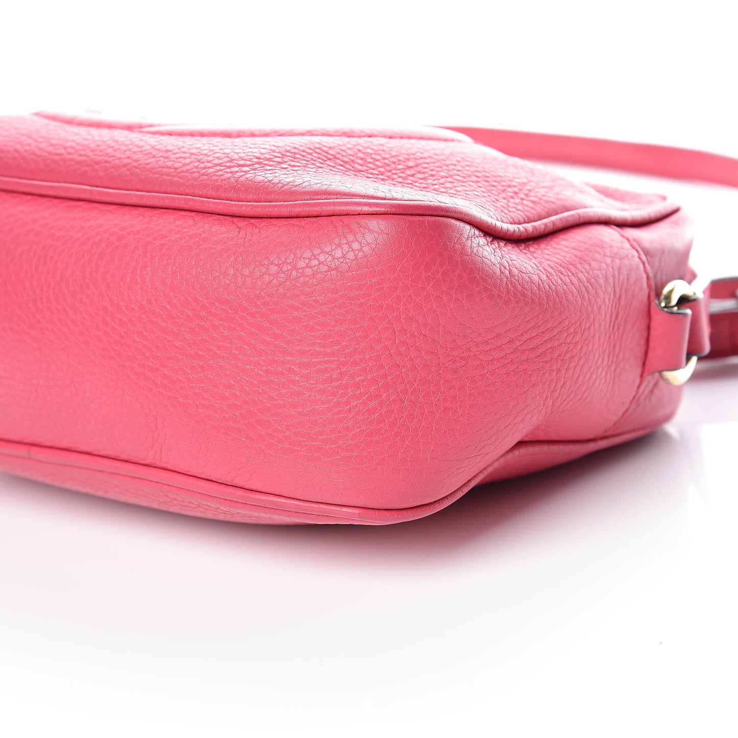 Pebbled Calfskin Small Soho Disco Bag Bright Bougainvillea
