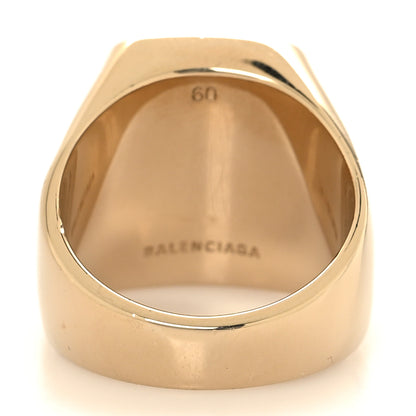 Balenciaga BB Signet Ring 54 Gold RED 3 of 5