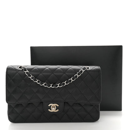 Chanel Caviar Quilted Medium Double Flap Black 12 of 12