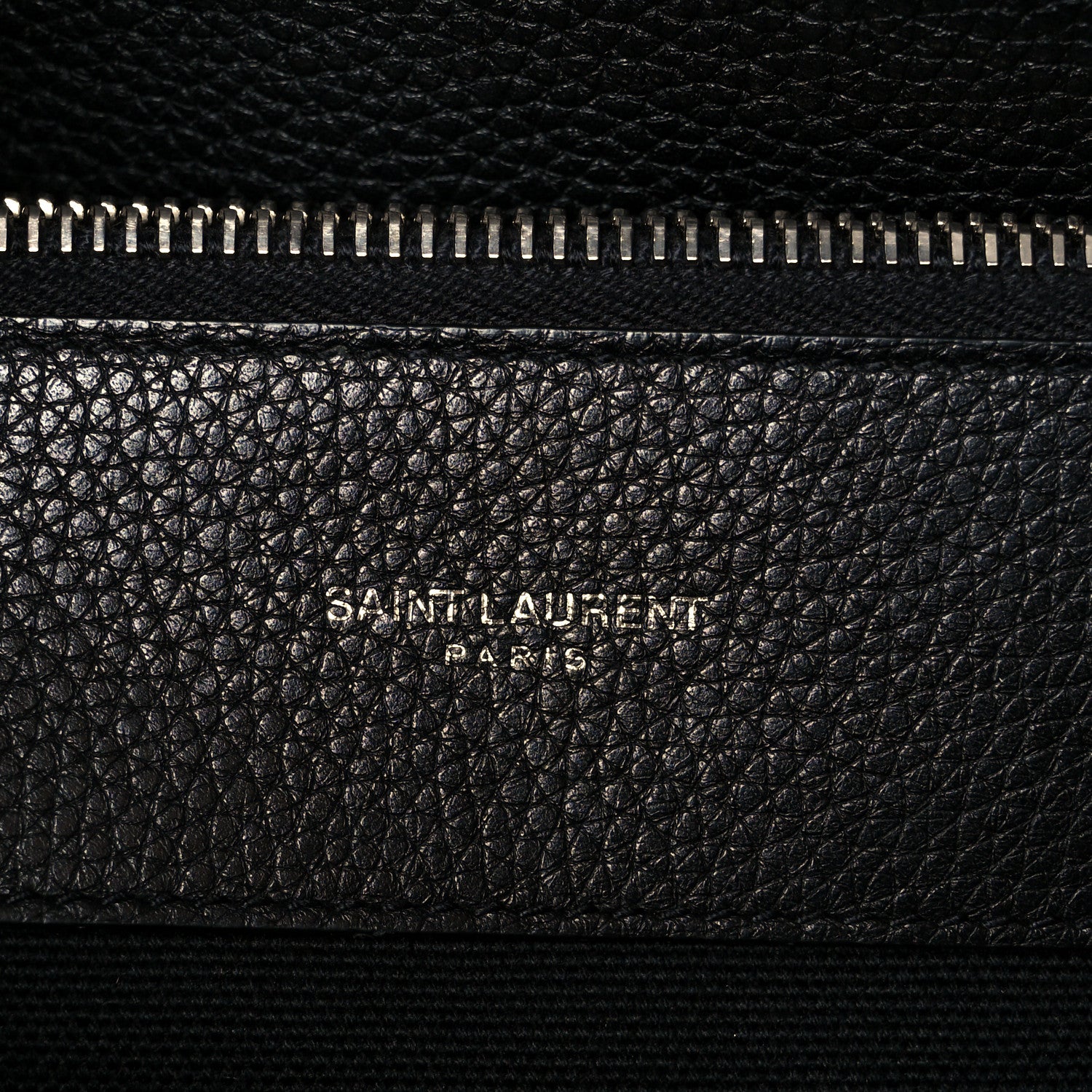 Saint Laurent Grained Calfskin Small Supple Sac De Jour Black 7 of 13