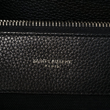 Saint Laurent Grained Calfskin Small Supple Sac De Jour Black 7 of 13