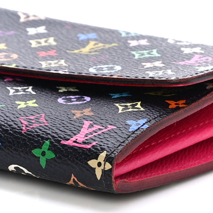 Louis Vuitton Monogram Multicolor Sarah Wallet Black Grenade 9 of 11