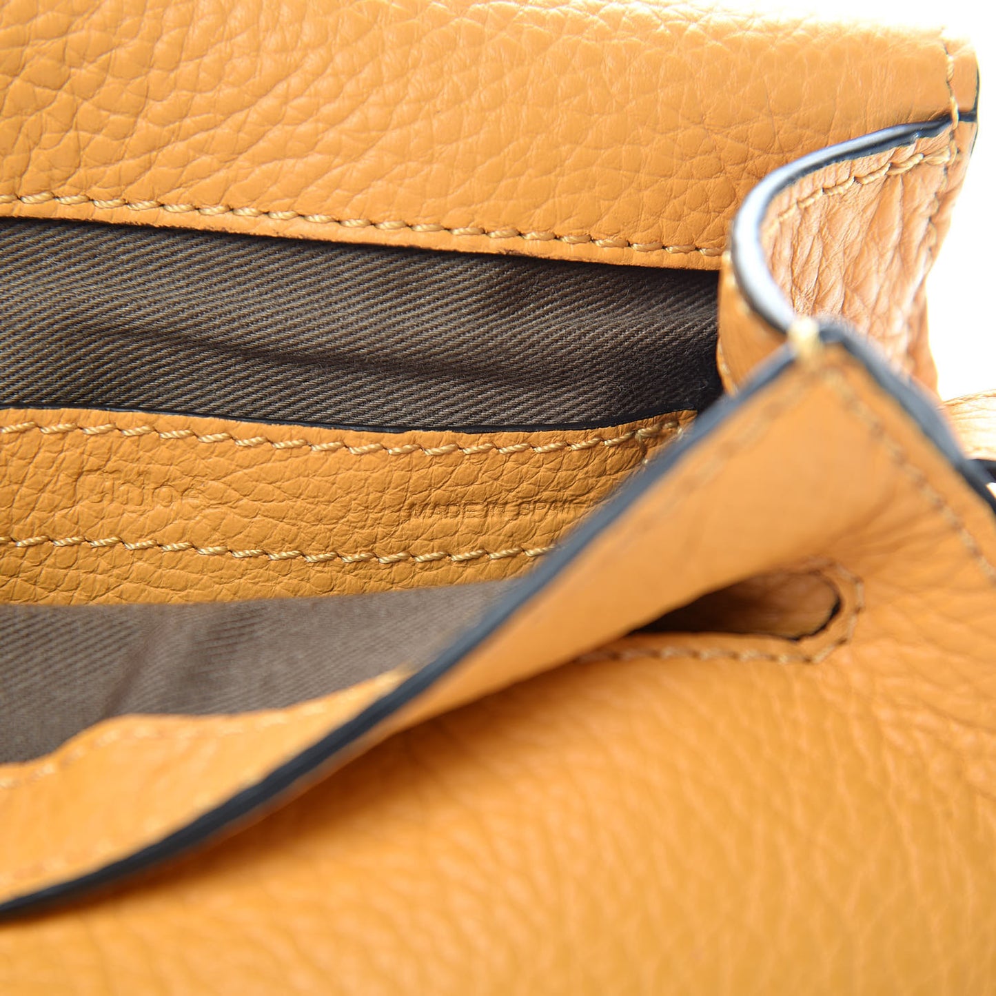 Calfskin Mini Marcie Round Crossbody Bag Burning Camel