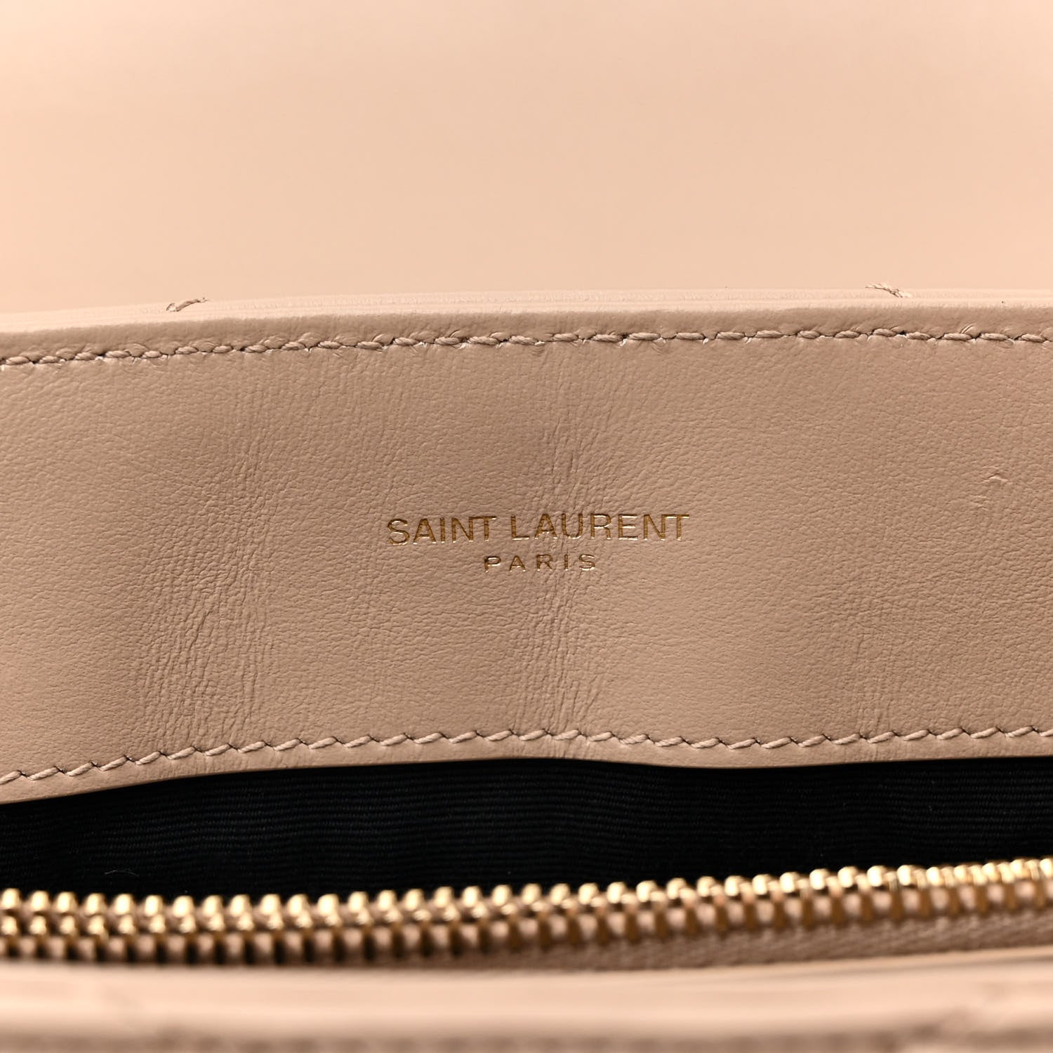 Saint Laurent Calfskin Y Quilted Monogram Medium Loulou Chain Satchel Dark Beige 7 of 13