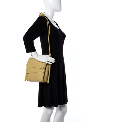 Bottega Veneta Nappa Intrecciato Small Knot Flap Crossbody Tapioca 2 of 10