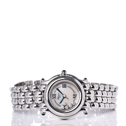 Chopard Stainless Steel 5 Diamond Mother of Pearl 26mm Happy Sport Quartz Watch 3 of 6