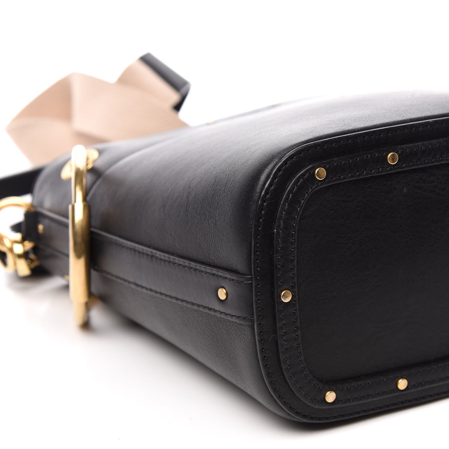 Chloe Smooth Calfskin Small Roy Bucket Bag Black 6 of 12