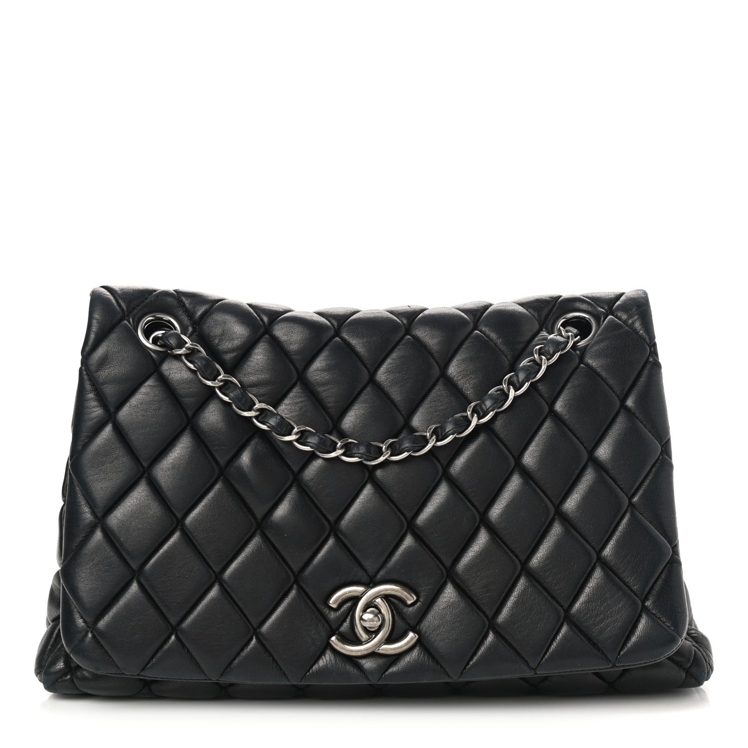 Chanel Lambskin Large New Bubble Flap Black 1 of 12