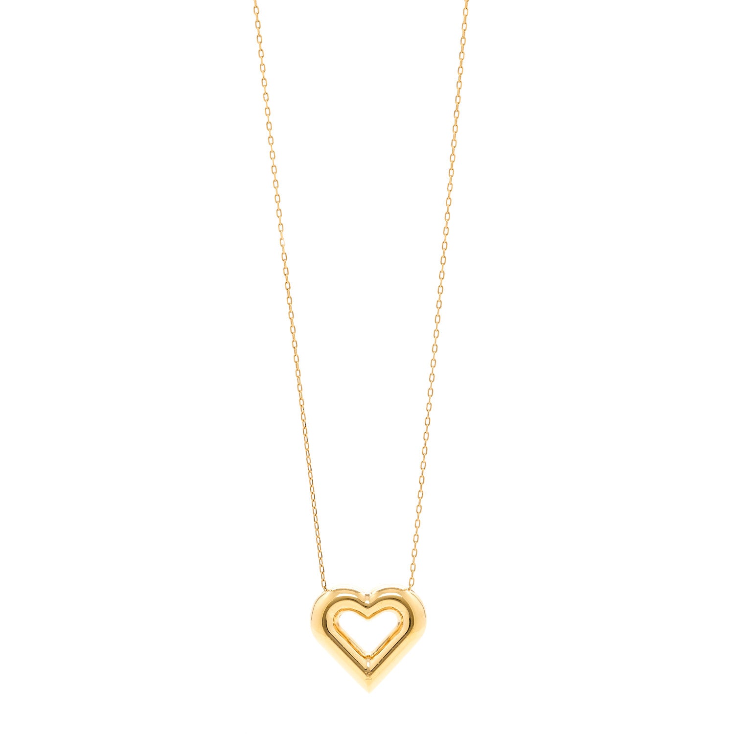 Louis Vuitton Metal LV and Me Heart Necklace Gold 1 of 6