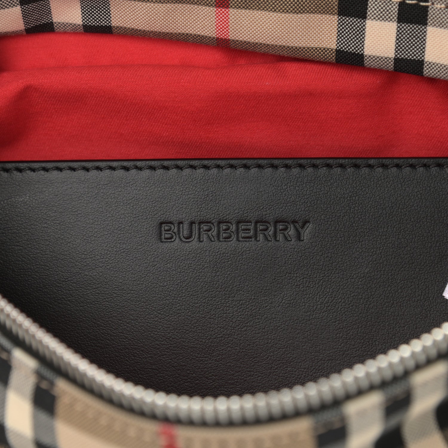 Burberry Nylon Vintage Check Medium Sonny Bum Bag Archive Beige Black 6 of 12