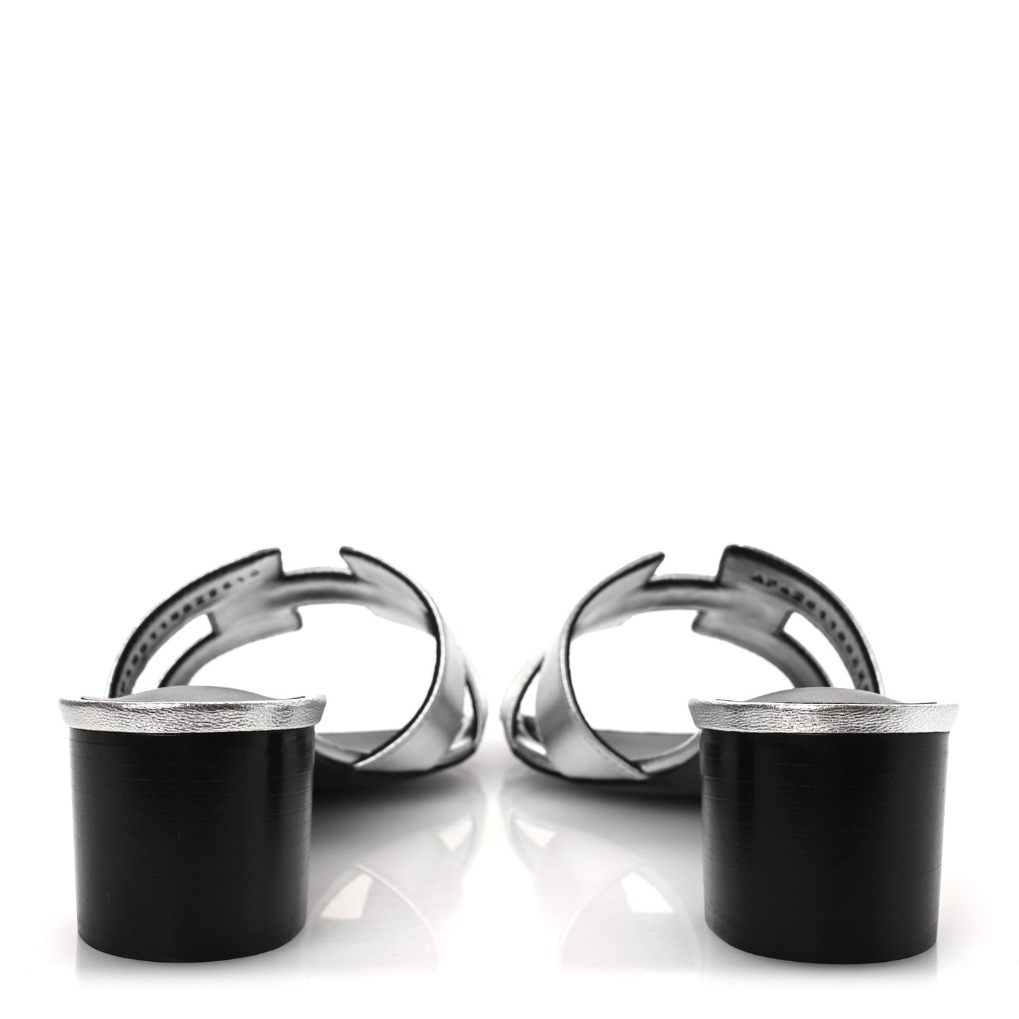Metallic Nappa Oasis Sandals 41 Argent
