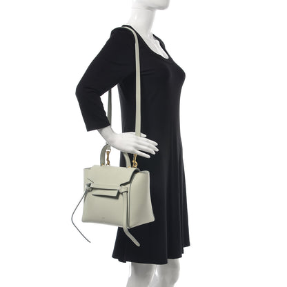 Celine Grained Calfskin Micro Belt Bag Baby Blue 2 of 9