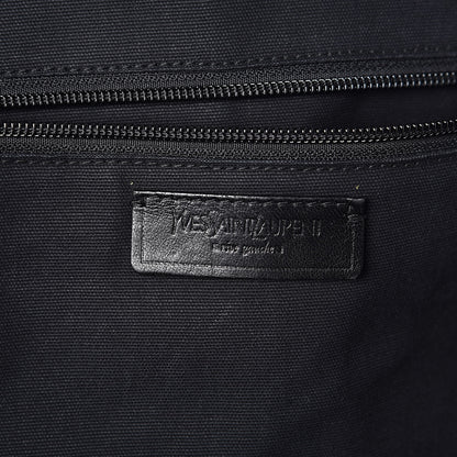 Saint Laurent Calfskin Vavin Logo Strap Duffle Bag Black 6 of 10