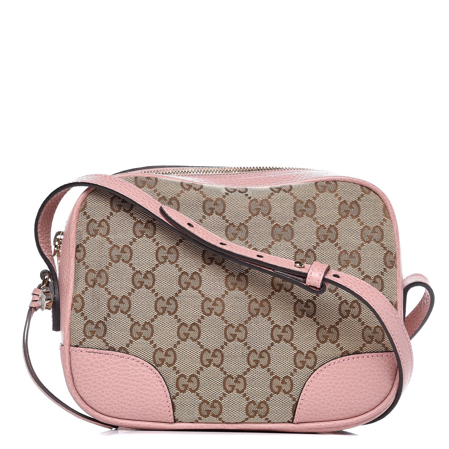 Monogram Mini Bree Messenger Bag Beige Soft Pink