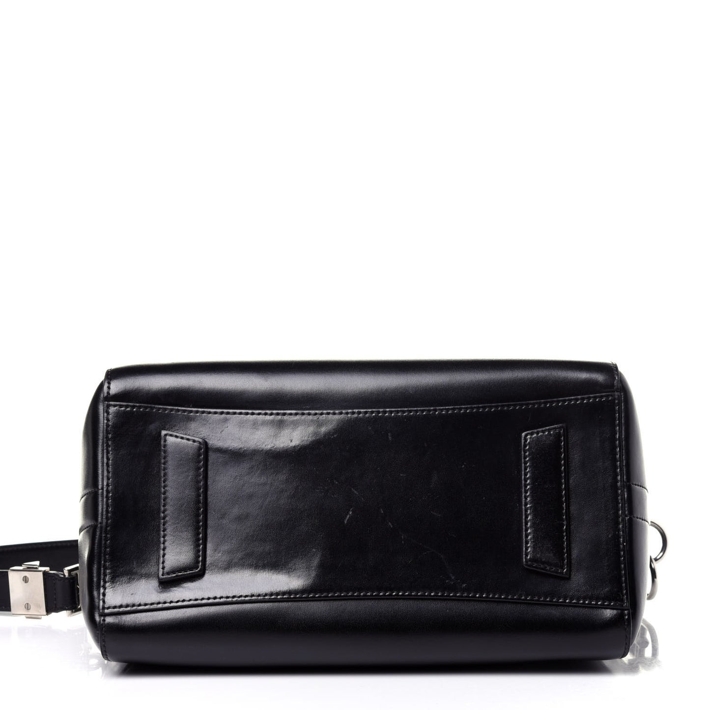 Shiny Lord Calfskin Small Antigona Black