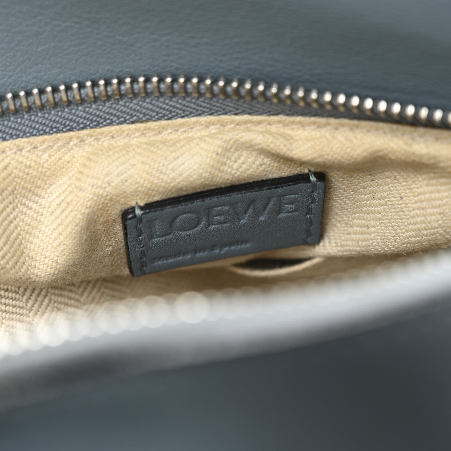 Loewe Calfskin Small Puzzle Bag Stone Blue 6 of 14