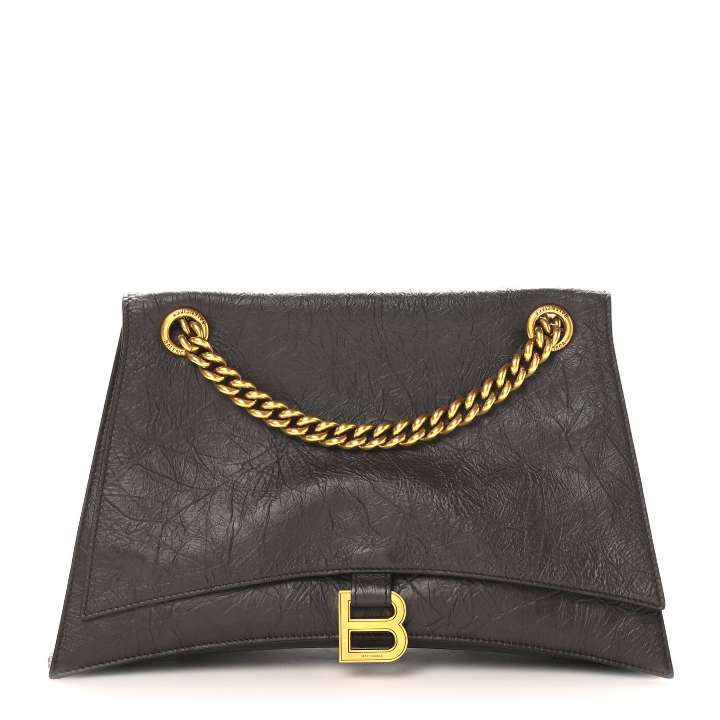 Crushed Calfskin Medium Crush Chain Bag Expresso