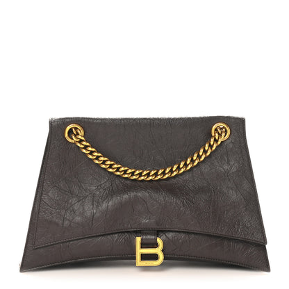 Balenciaga Crushed Calfskin Medium Crush Chain Bag Expresso 1 of 10