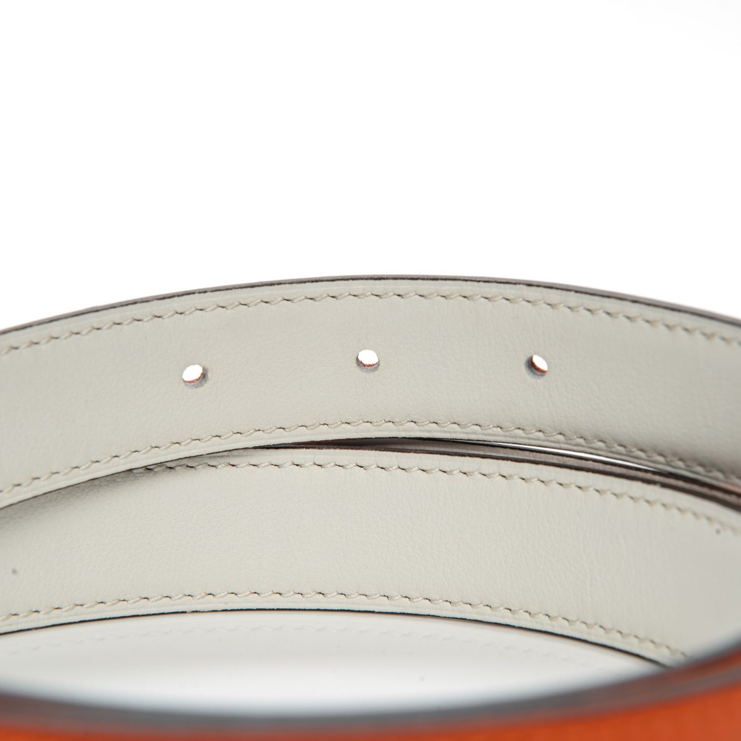 Epsom Swift 24mm Mini Constance H Belt 85 Feu White