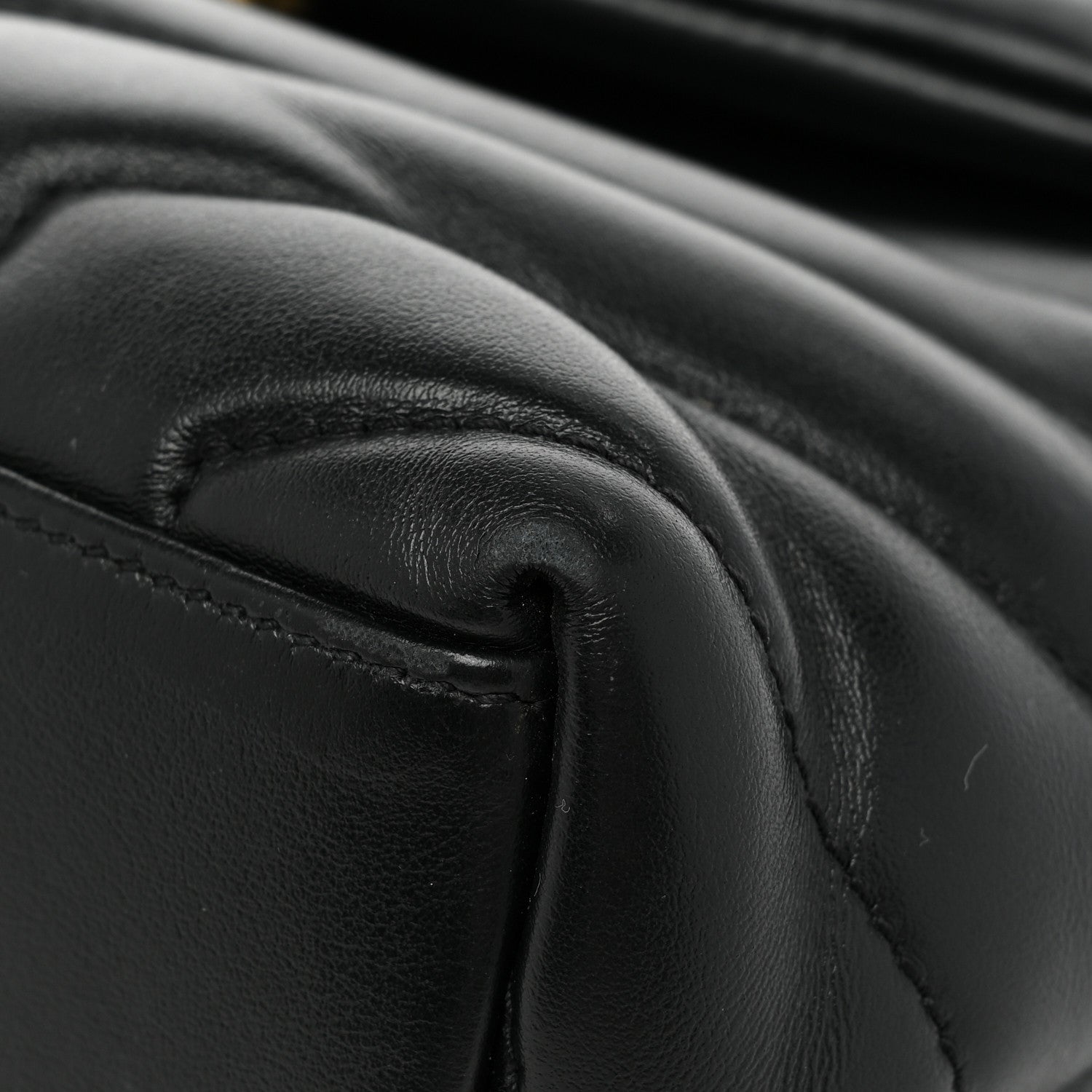 Saint Laurent Calfskin Y Quilted Monogram Small Loulou Chain Satchel Black 12 of 15