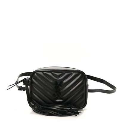 Saint Laurent Calfskin Matelasse Monogram Lou Belt Bag Black 1 of 10