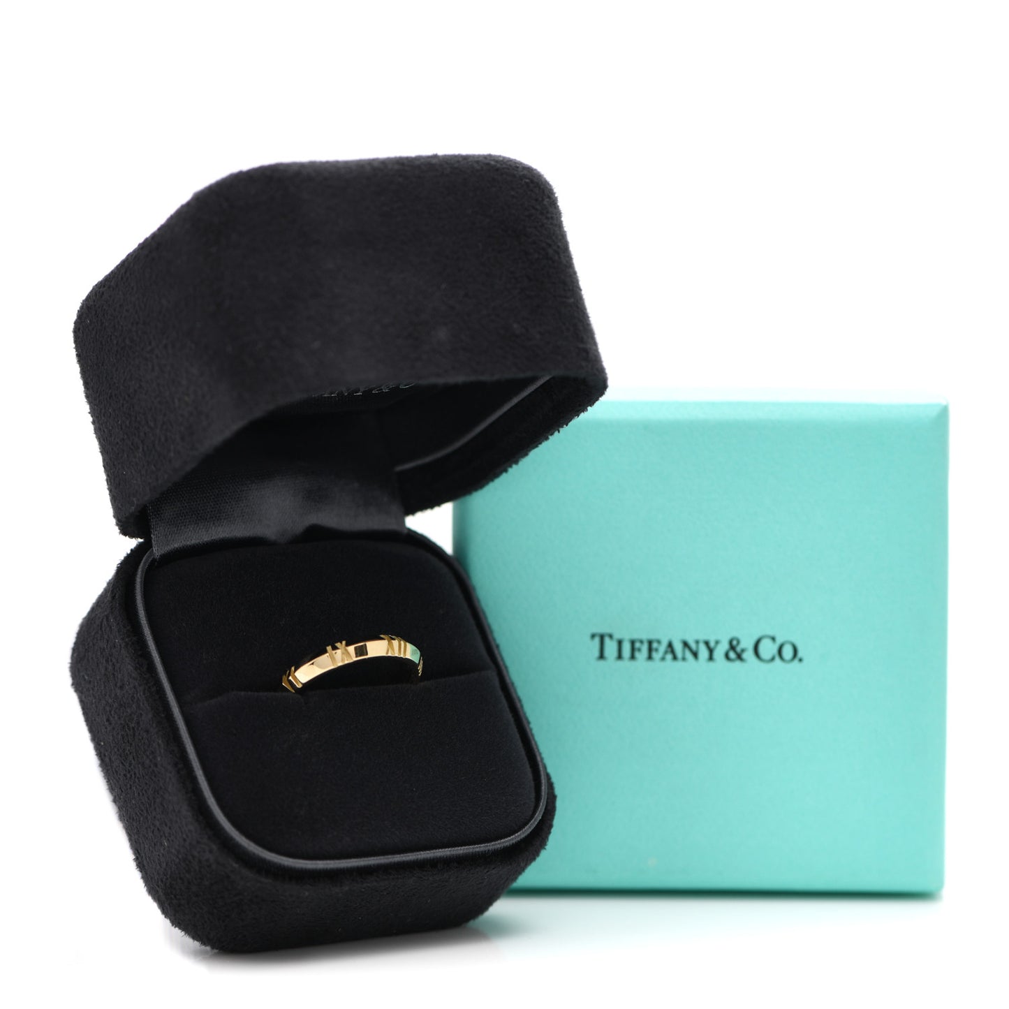 18K Yellow Gold Narrow Atlas X Closed Ring 48 4.5
