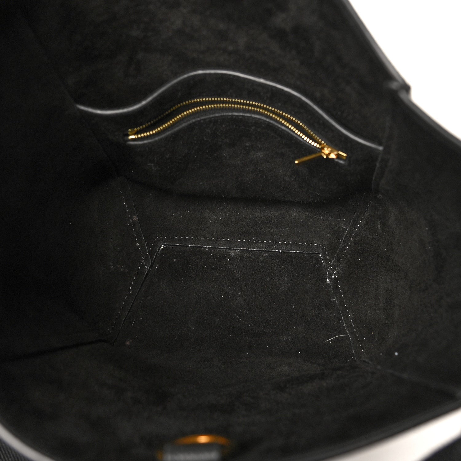 Celine Soft Grained Calfskin Small Sangle Bucket Bag Black 8 of 14