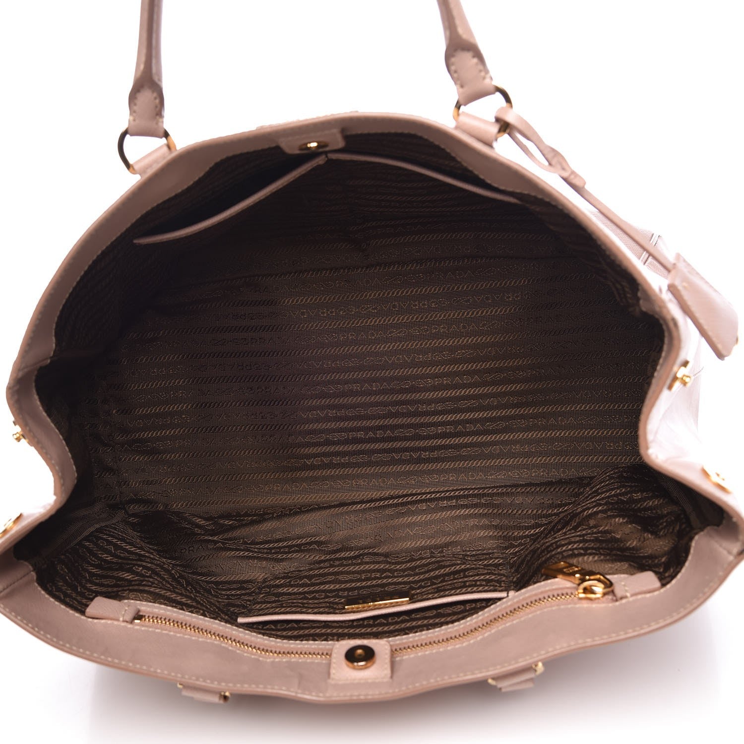 Prada Saffiano Lux Large Tote Cammeo 5 of 17
