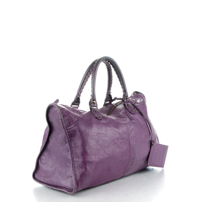 Balenciaga Agneau Classic Hardware Work Raisin 3 of 10