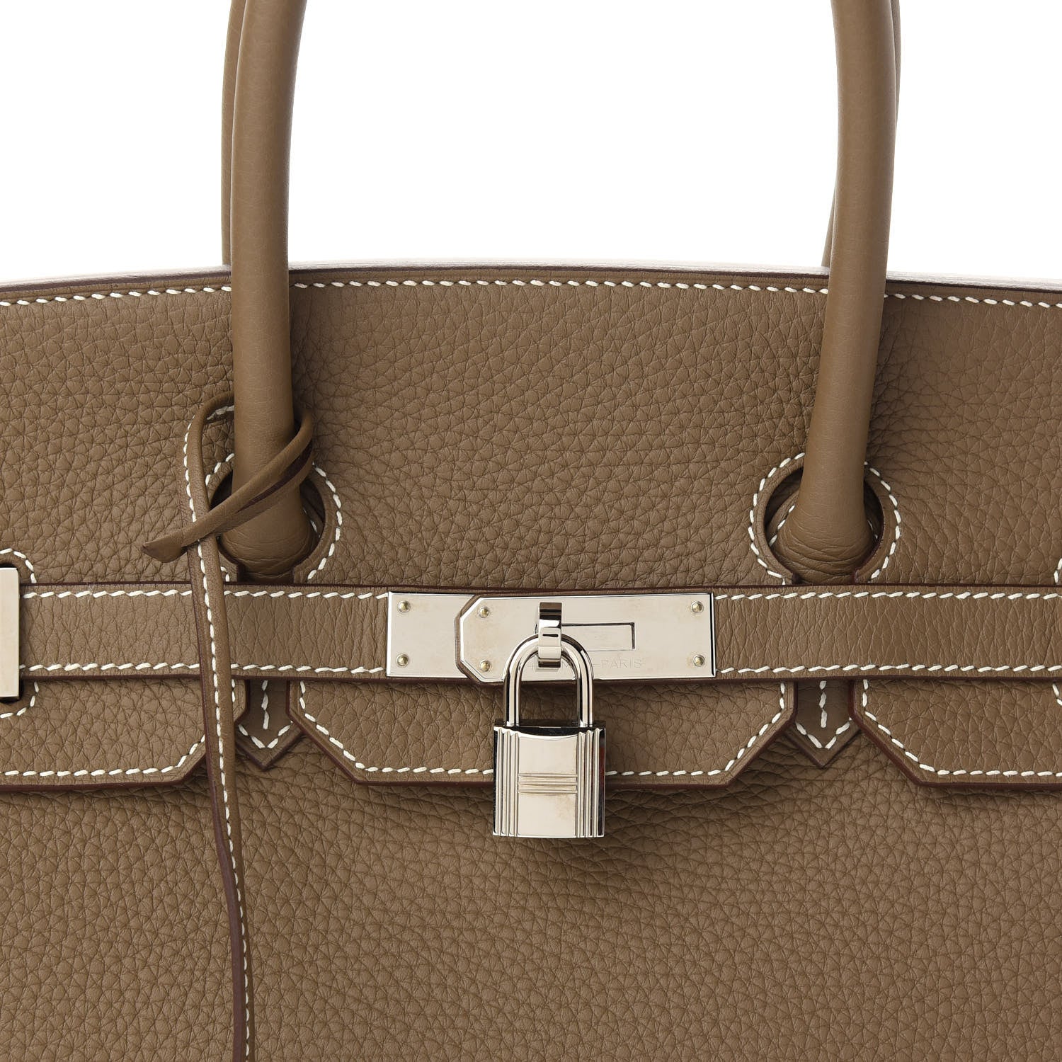 Hermes Taurillon Clemence Birkin 35 Etoupe 10 of 11