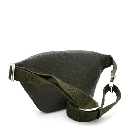 Gucci Piuma Calfskin Jumbo GG Embossed Small Belt Bag Dark Green 2 of 10