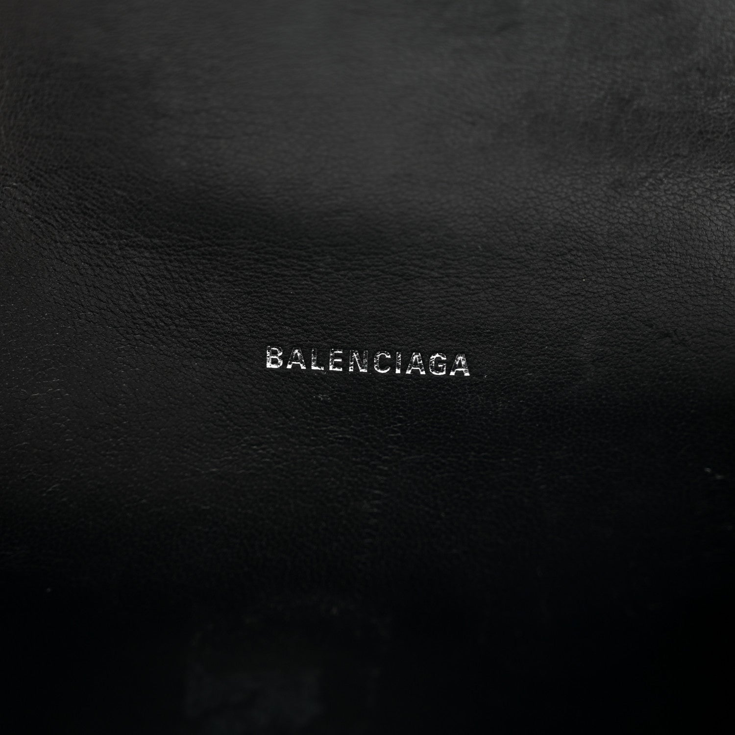 Balenciaga Shiny Calfskin Monochrome Crocodile Embossed Hourglass Top Handle Bag XS Black 6 of 11
