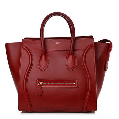 Celine Palmelato Mini Luggage Red 1 of 17