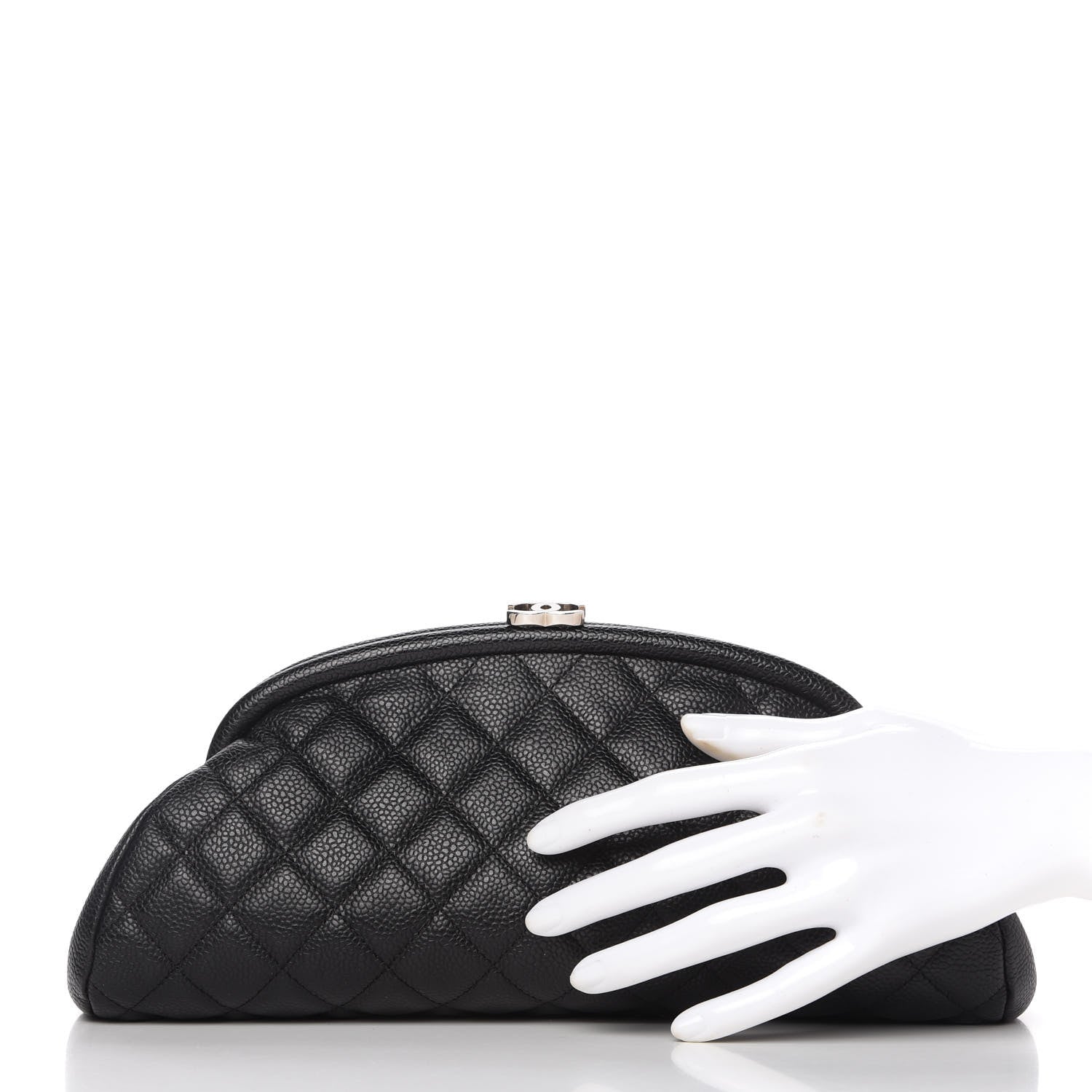 Chanel Caviar Quilted Timeless Clutch Black 2 of 10