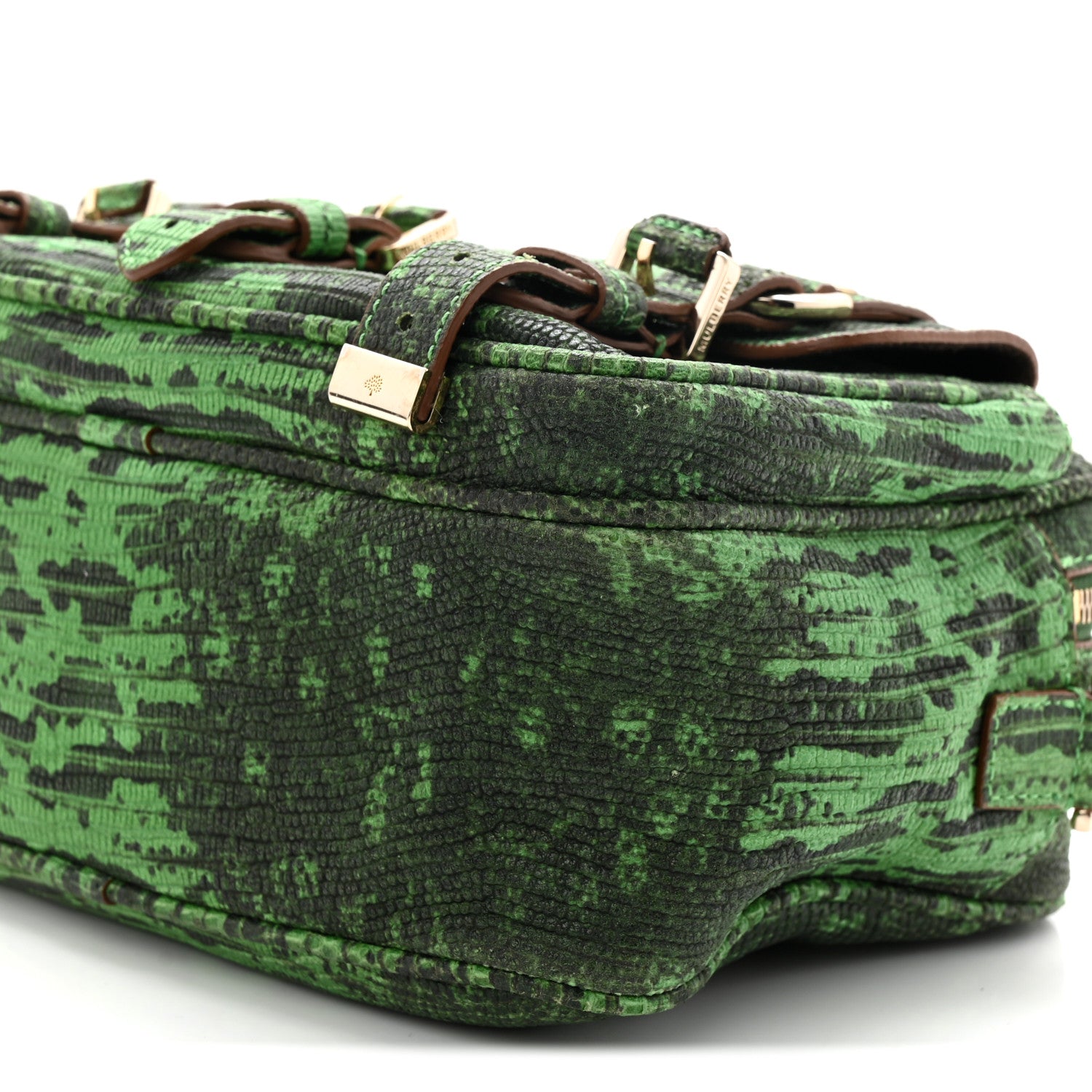 Mulberry Lizard Print Camera Bag Grass Green 1841736 – FASHIONPHILE