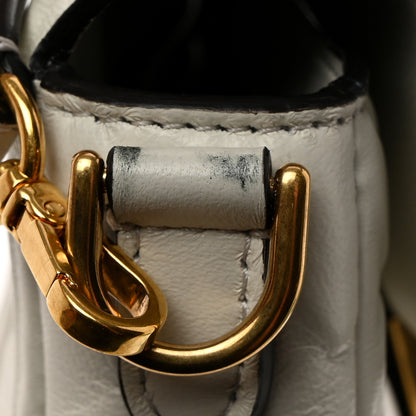 Fendi Nappa FF 1974 Embossed Mini Baguette White 16 of 16