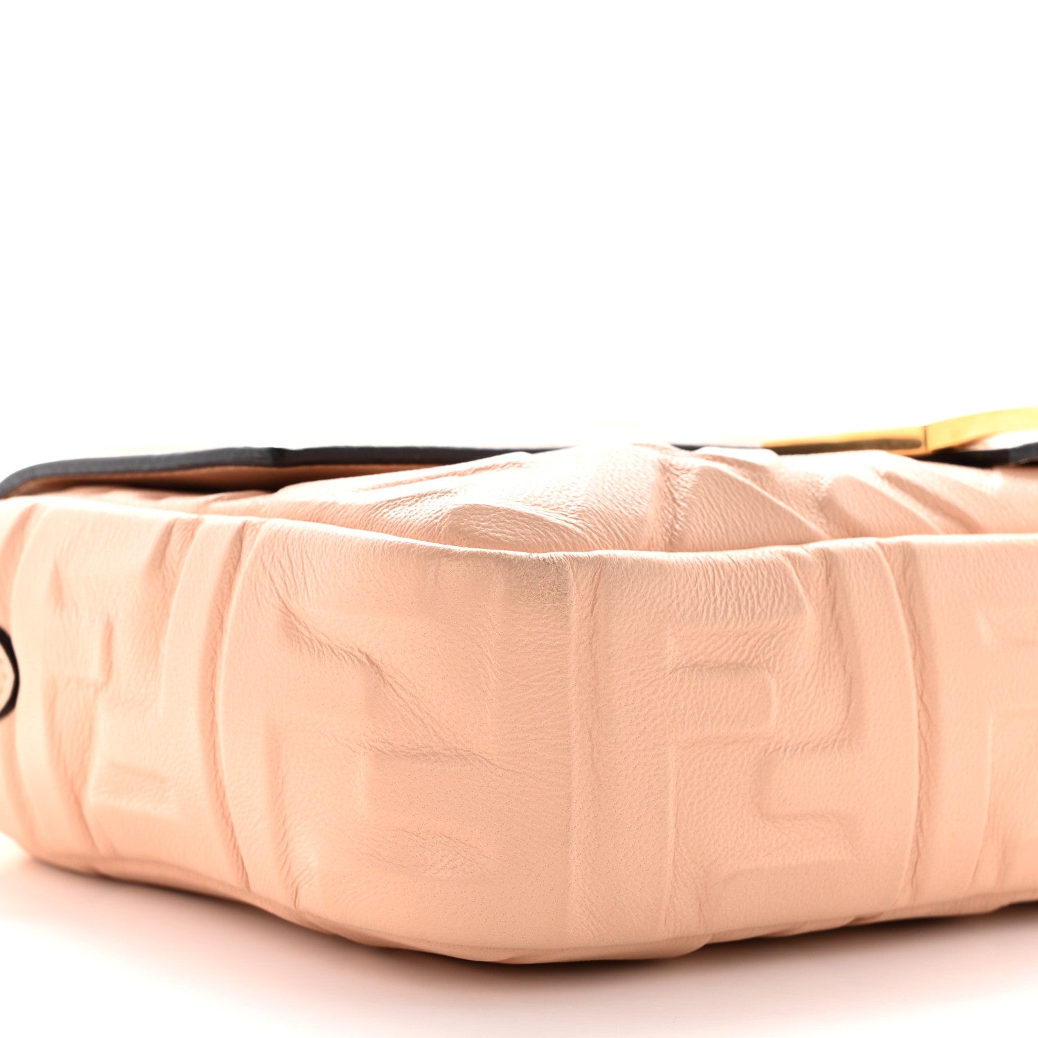 Fendi Nappa FF 1974 Embossed Baguette Baby Pink 9 of 10