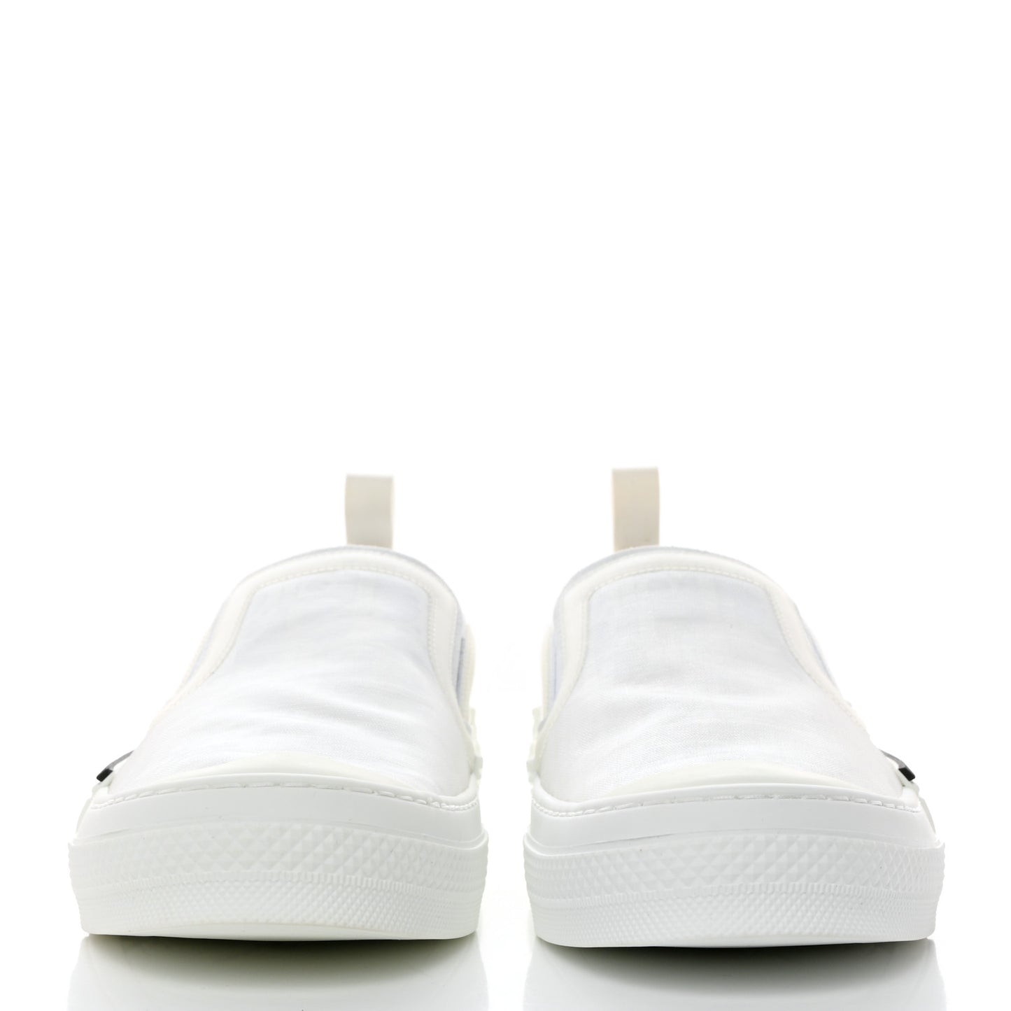 Technical Canvas Oblique Mens B23 Slip On Sneakers 42 White