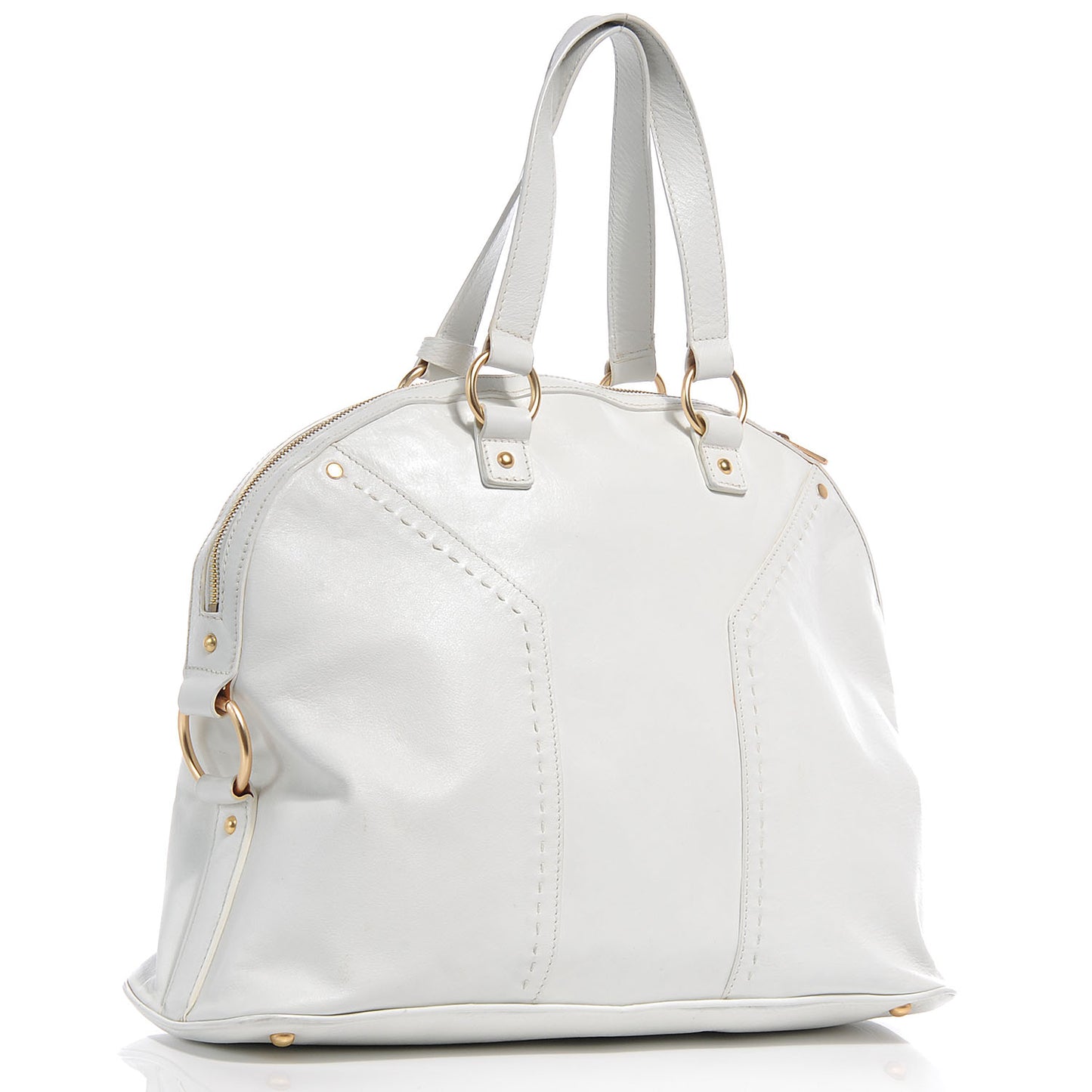 Leather Large Muse Ivory