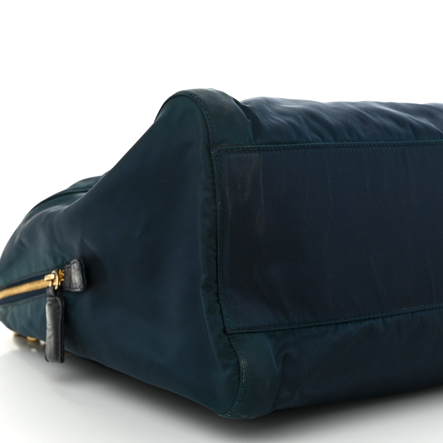 Tessuto Nylon Catena Chain Shoulder Bag Blue