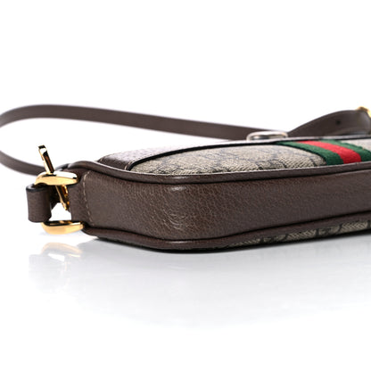 Gucci GG Supreme Monogram Web Mini Ophidia GG Bag Brown 8 of 11