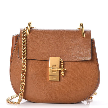 Chloe Grained Lambskin Drew Shoulder Bag Caramel 1 of 9