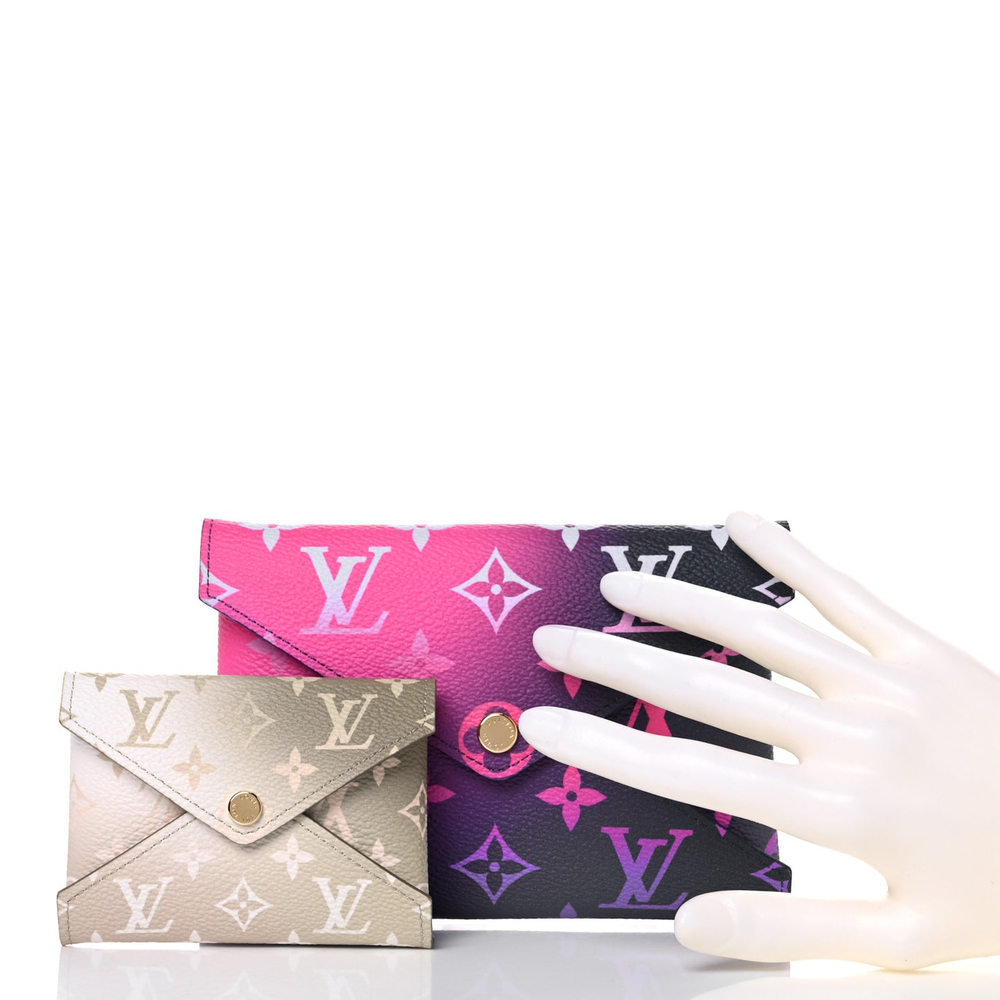 Monogram Giant Spring In The City Kirigami Pochette Set Midnight Fuchsia Sunset Kaki