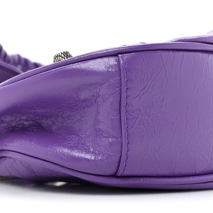 Balenciaga Agneau Arena Le Cagole Shoulder Bag XS Purple 9 of 10