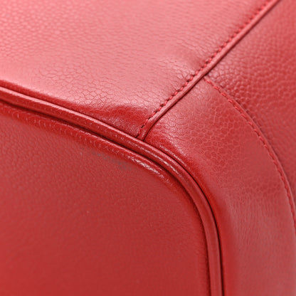 Chanel Caviar Vanity Cosmetic Case Red 13 of 19